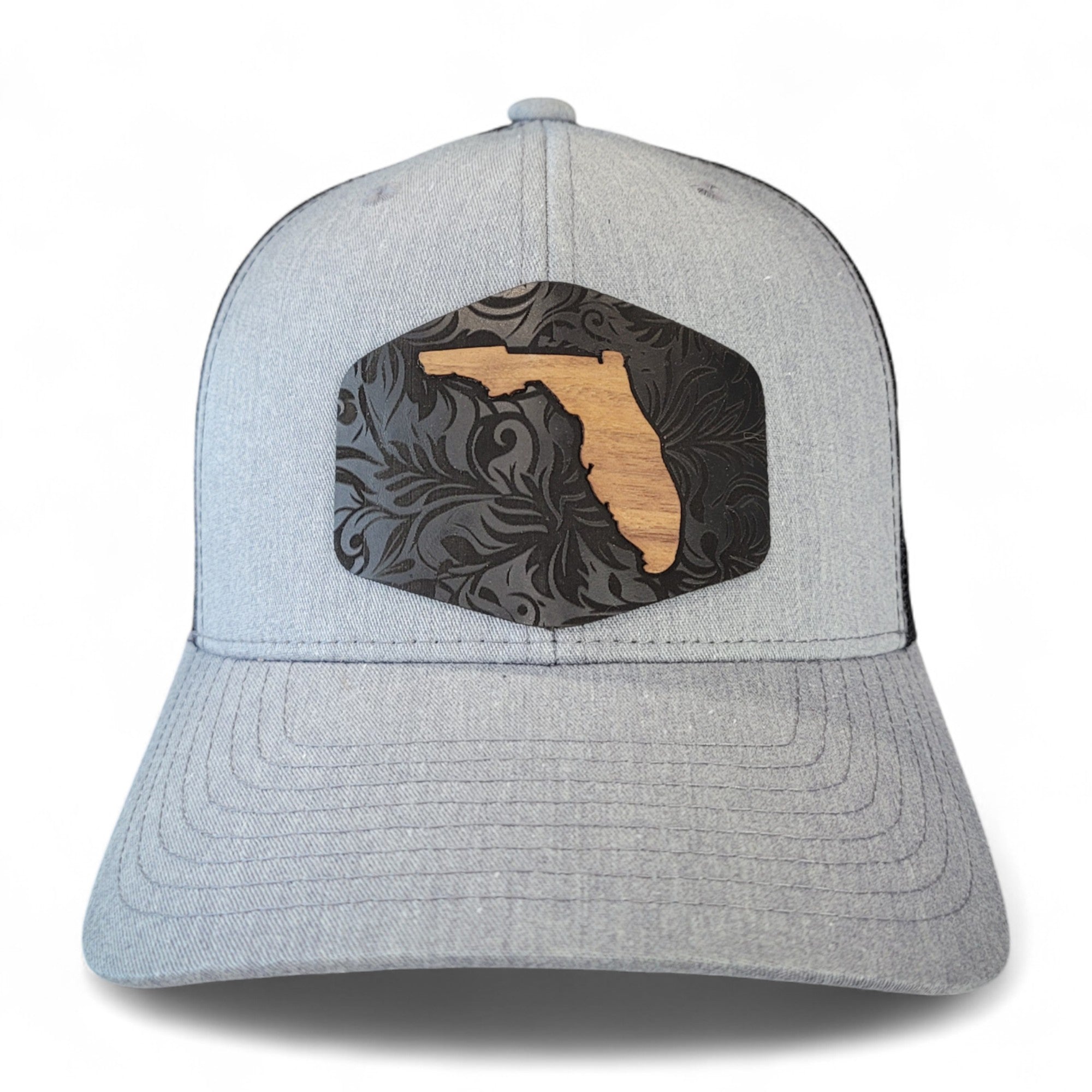 š“Florida Tropics Wooden Patch Hat ā Where Coastal Cool Meets Craftsmanship
