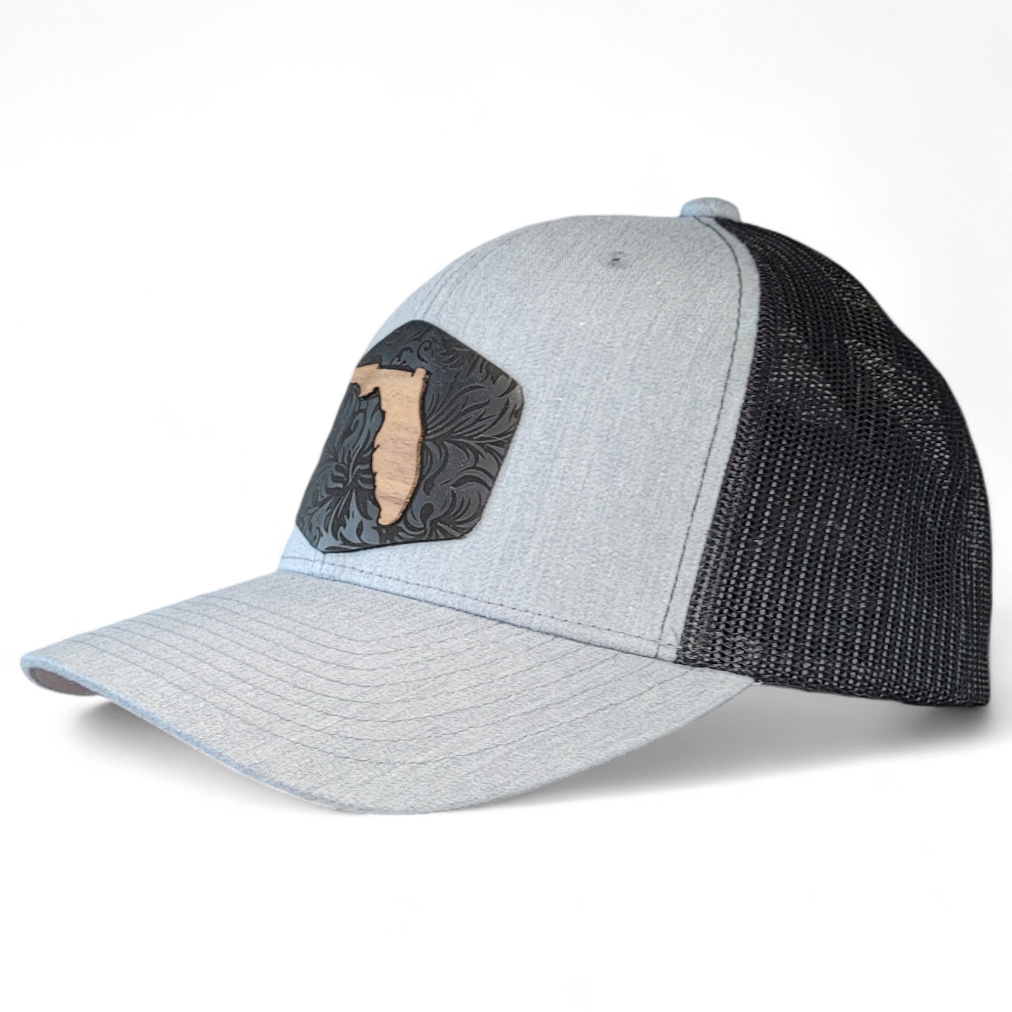 š“Florida Tropics Wooden Patch Hat ā Where Coastal Cool Meets Craftsmanship