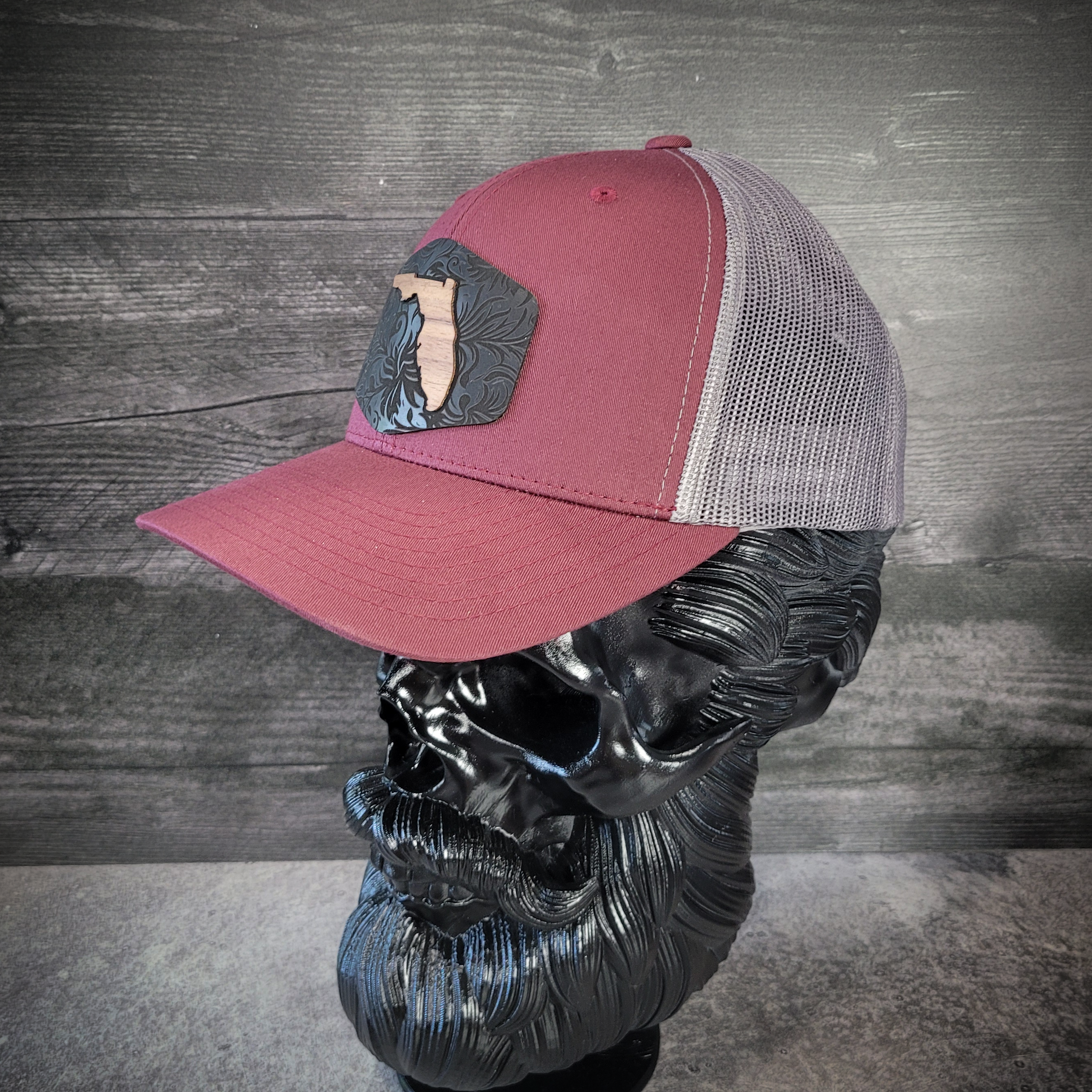 š“Florida Tropics Wooden Patch Hat ā Where Coastal Cool Meets Craftsmanship