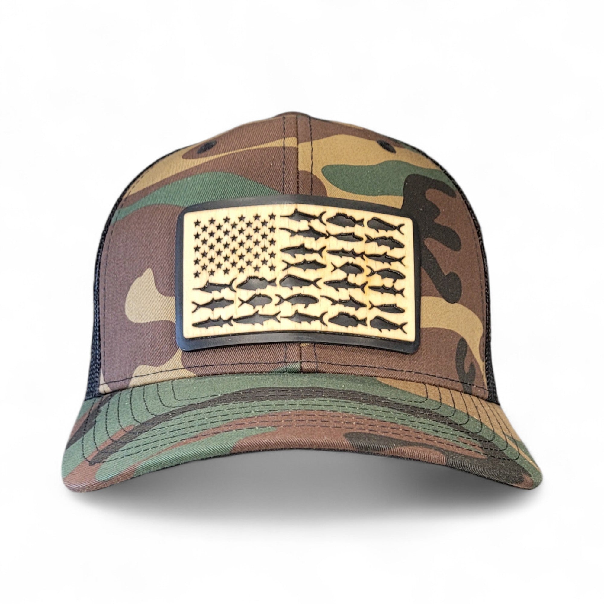 š£ The American Angler ā Wooden Patch Hat