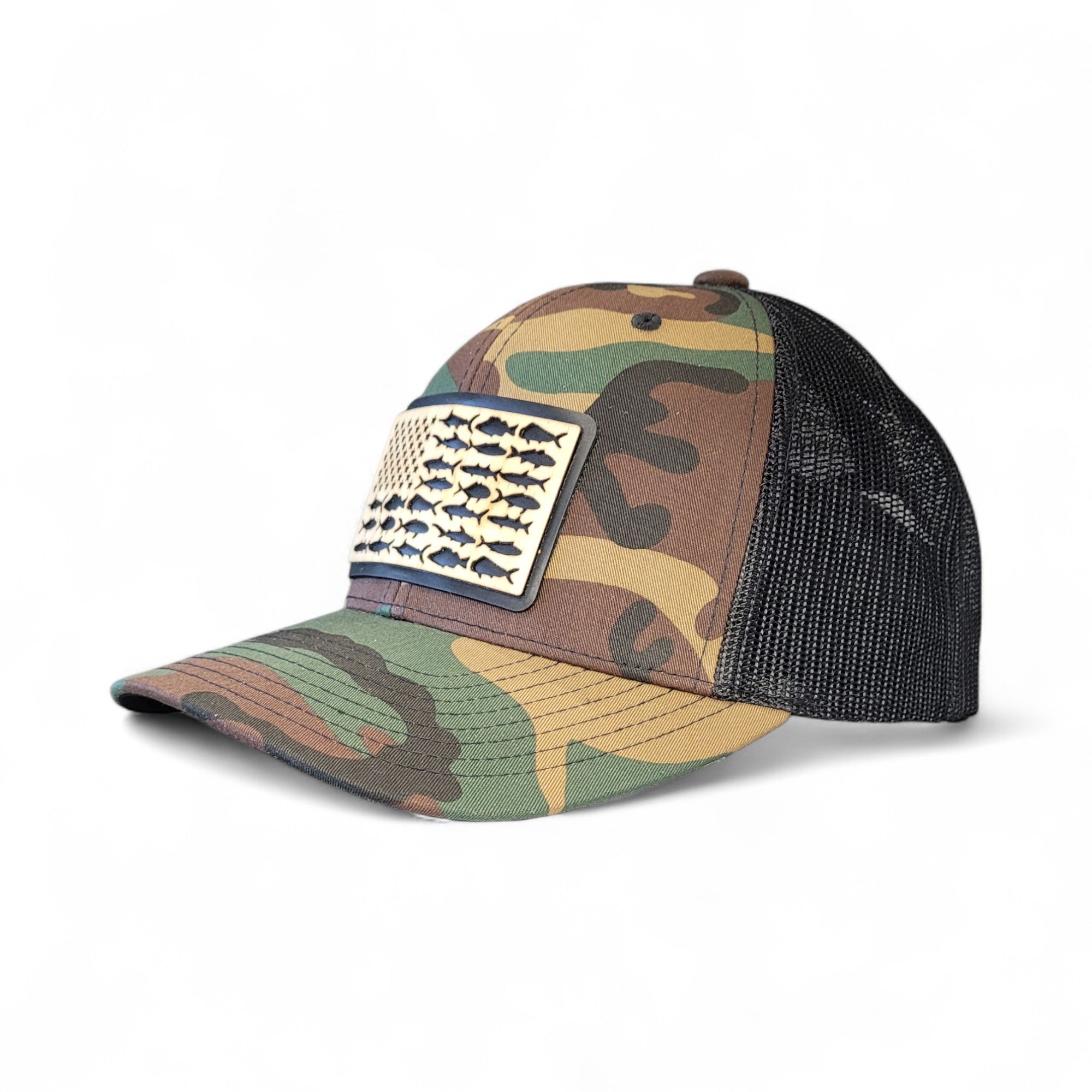 š£ The American Angler ā Wooden Patch Hat
