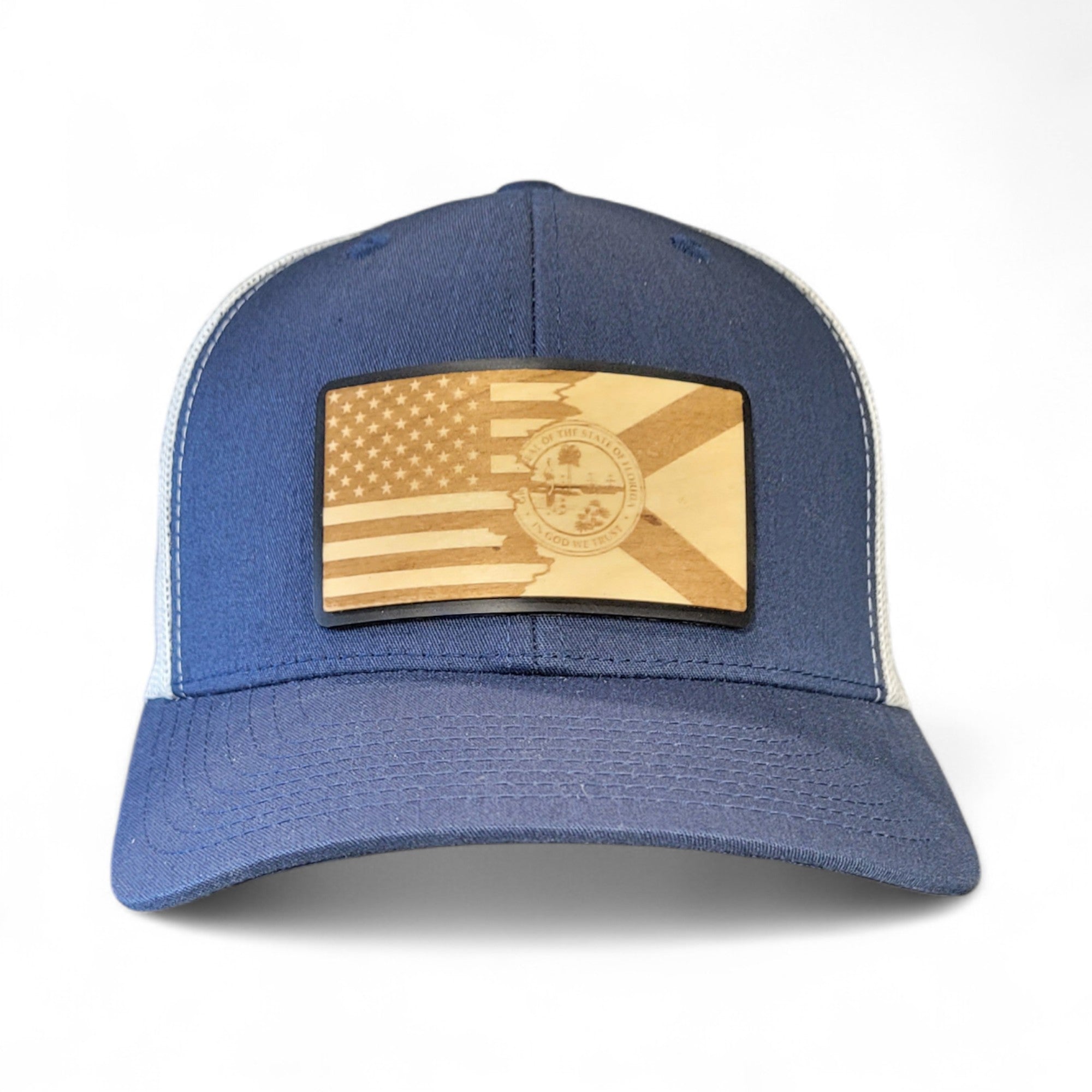 Florida Patriot Wooden Patch Hat