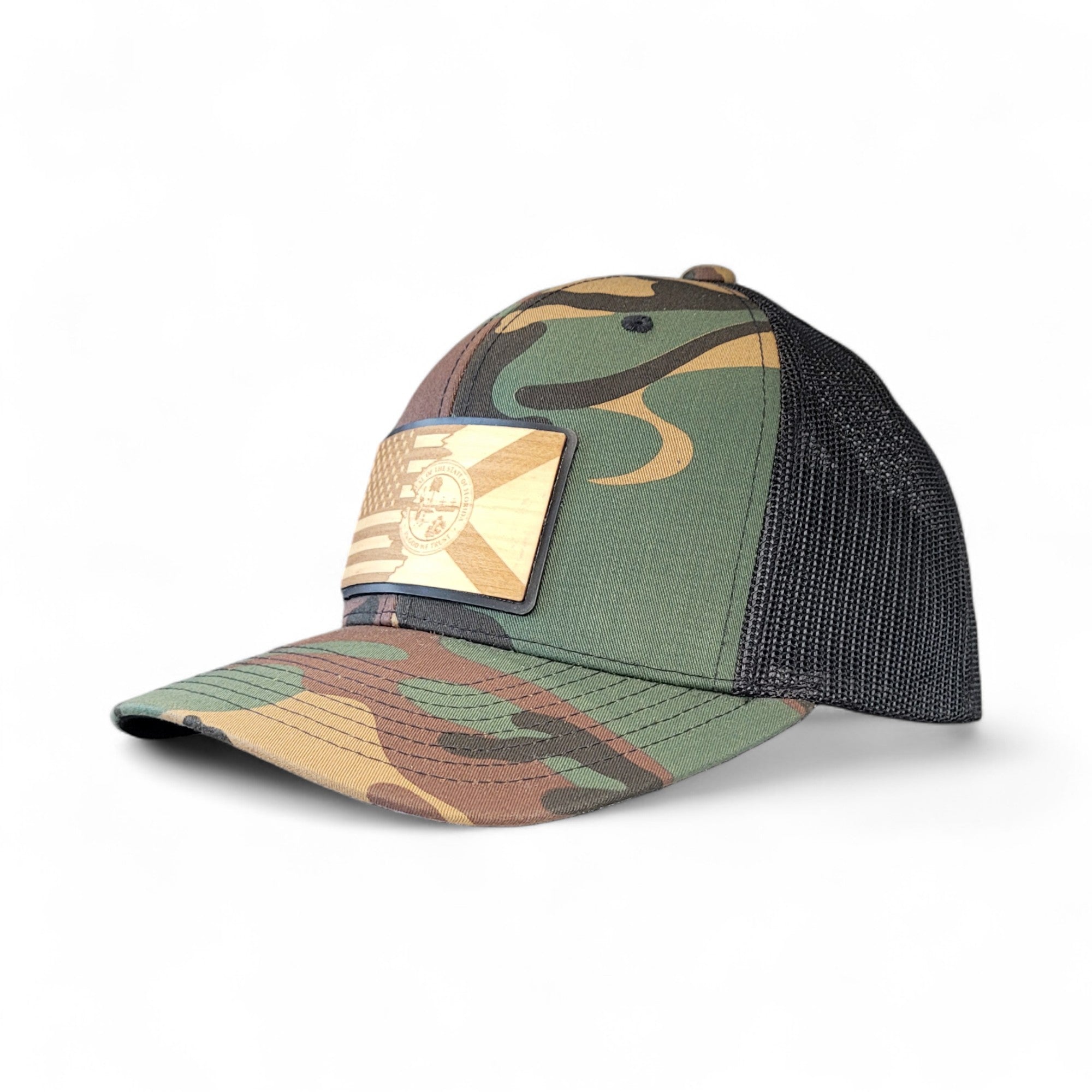 Florida Patriot Wooden Patch Hat