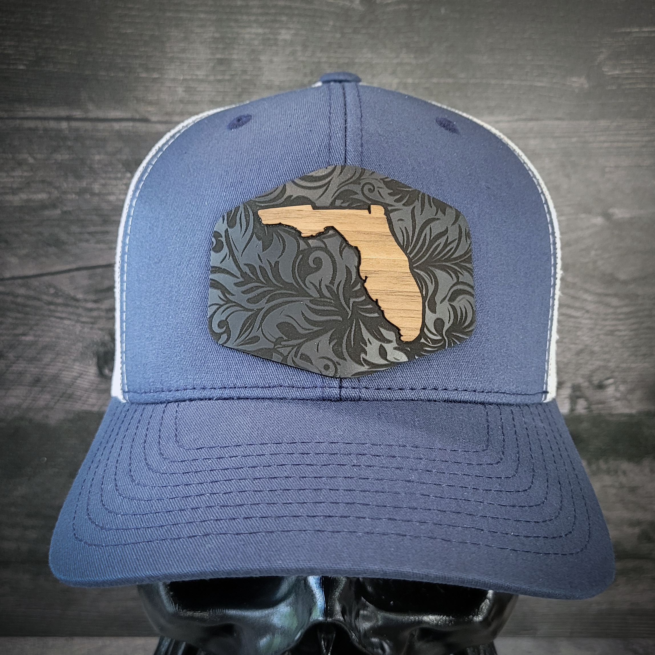 š“Florida Tropics Wooden Patch Hat ā Where Coastal Cool Meets Craftsmanship