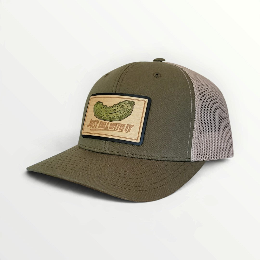 Just Dill With It – Limited-Edition Pickle Wooden Patch Hat