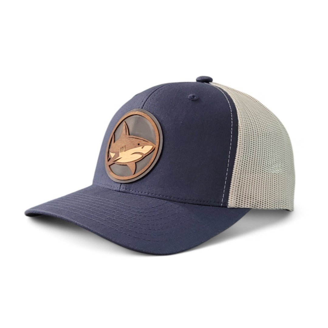 Apex Hunter – Shark Wooden Patch Hat - 4 Arrows Creations