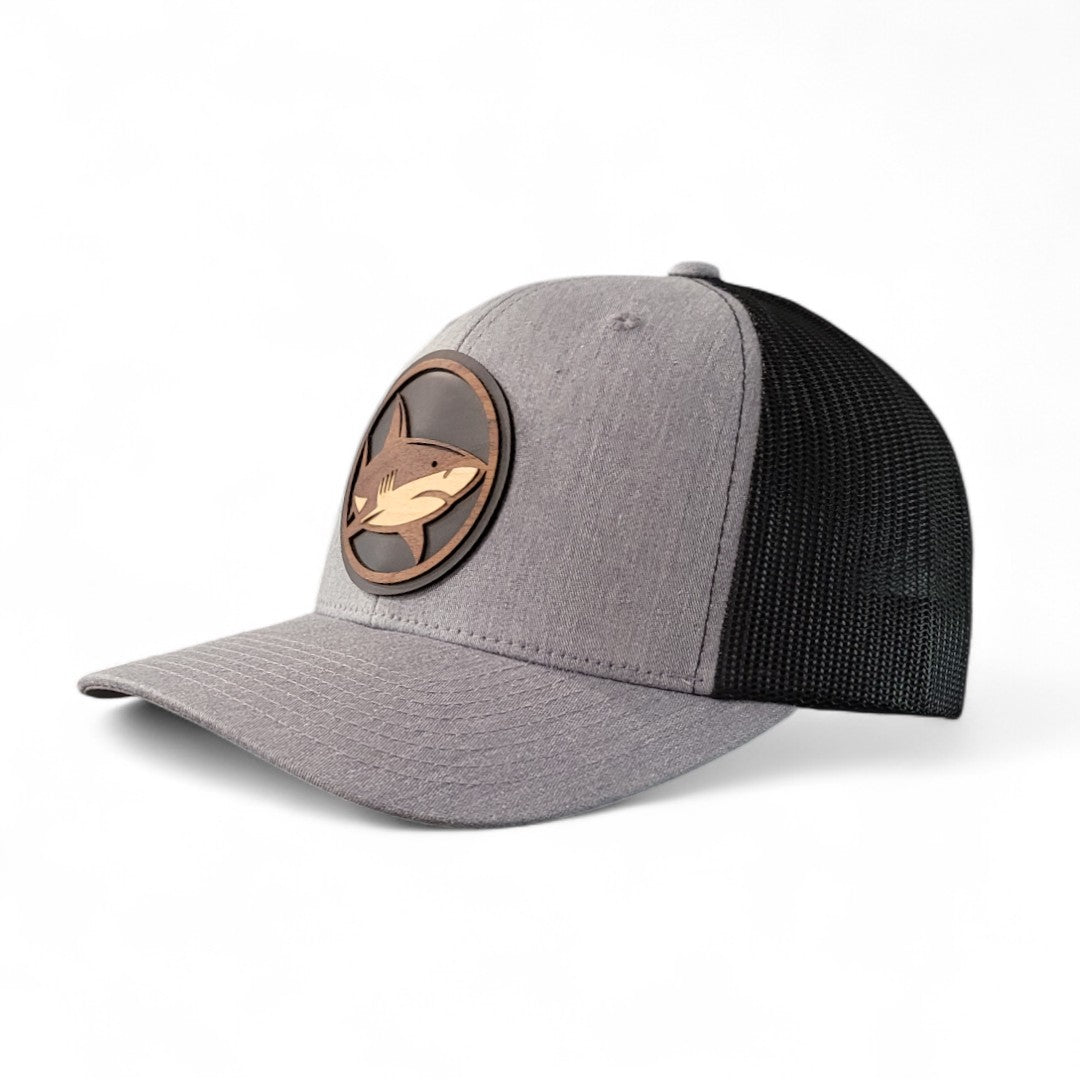 Apex Hunter – Shark Wooden Patch Hat - 4 Arrows Creations