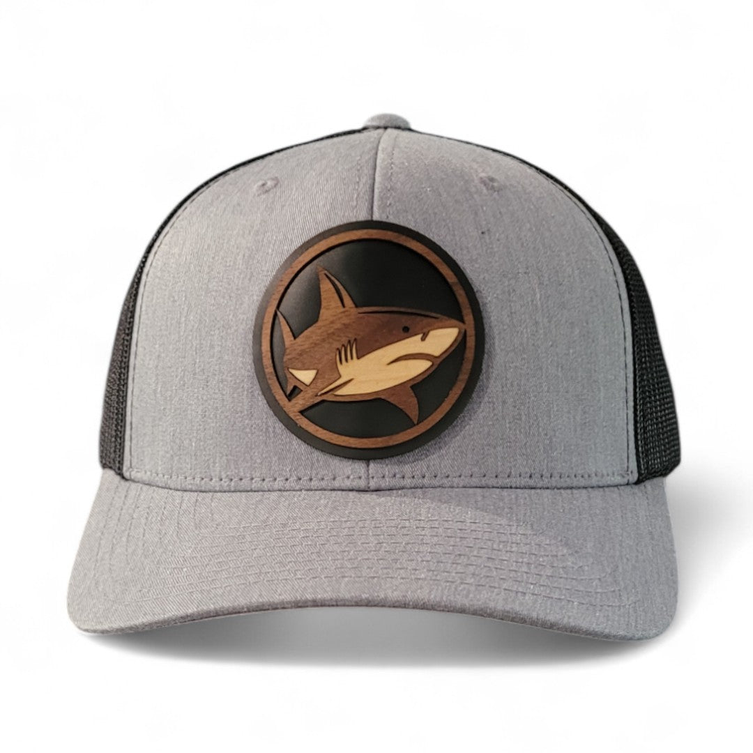 Apex Hunter – Shark Wooden Patch Hat - 4 Arrows Creations