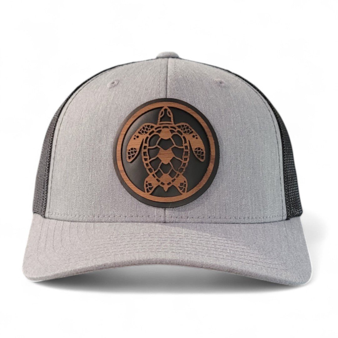 Shell Yeah – Sea Turtle Wooden Patch Hat - 4 Arrows Creations