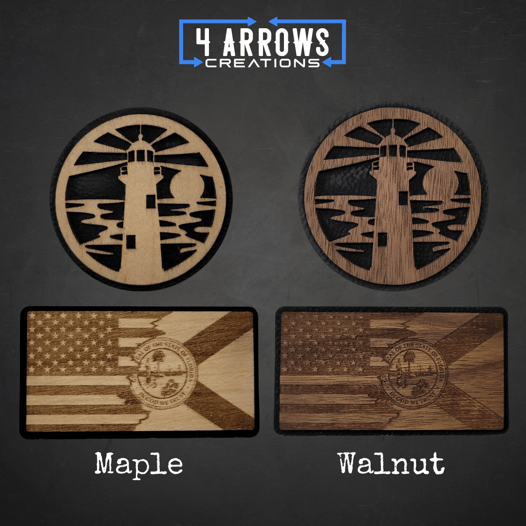 The Wanderer Wooden Patch Hat - 4 Arrows Creations