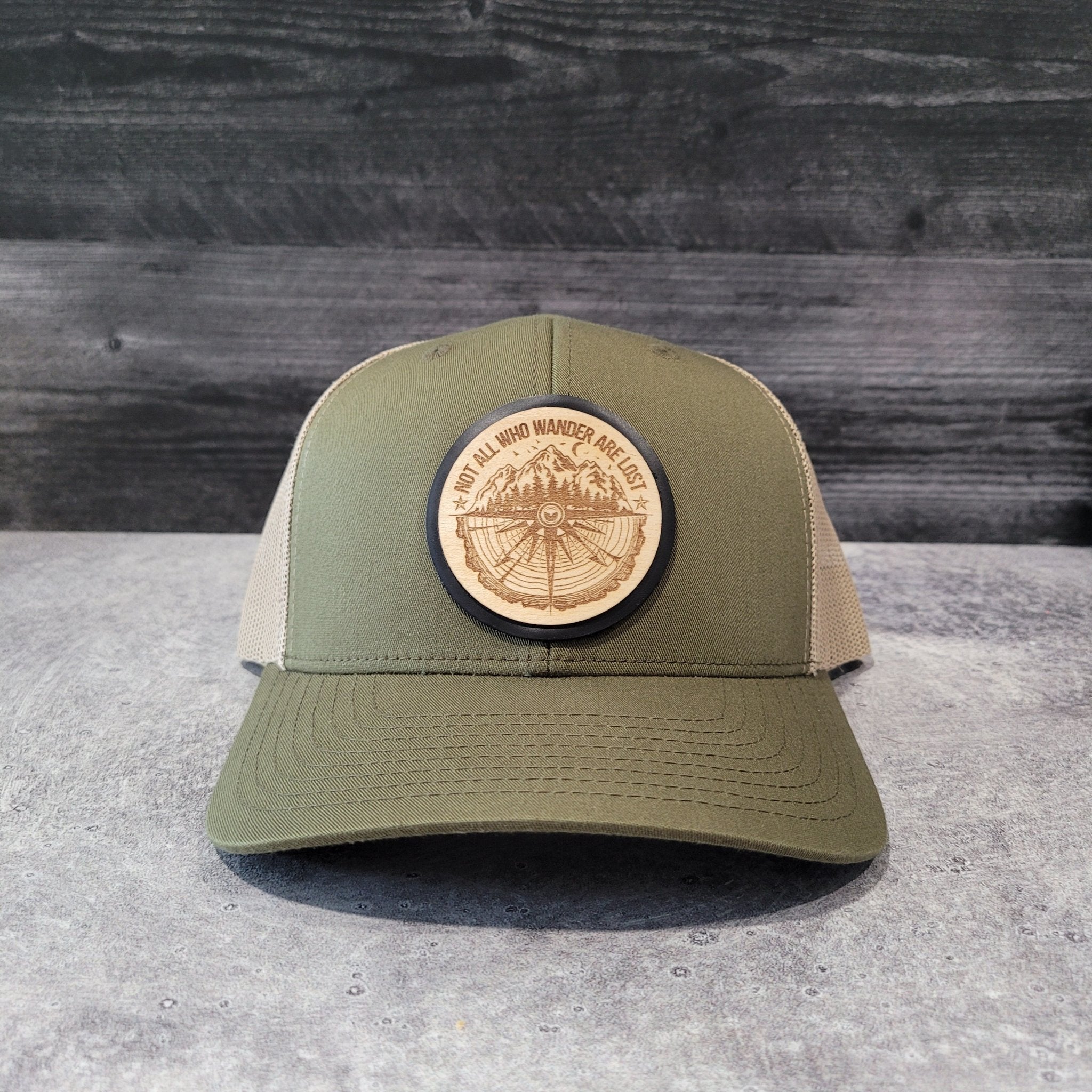 The Wanderer Wooden Patch Hat - 4 Arrows Creations
