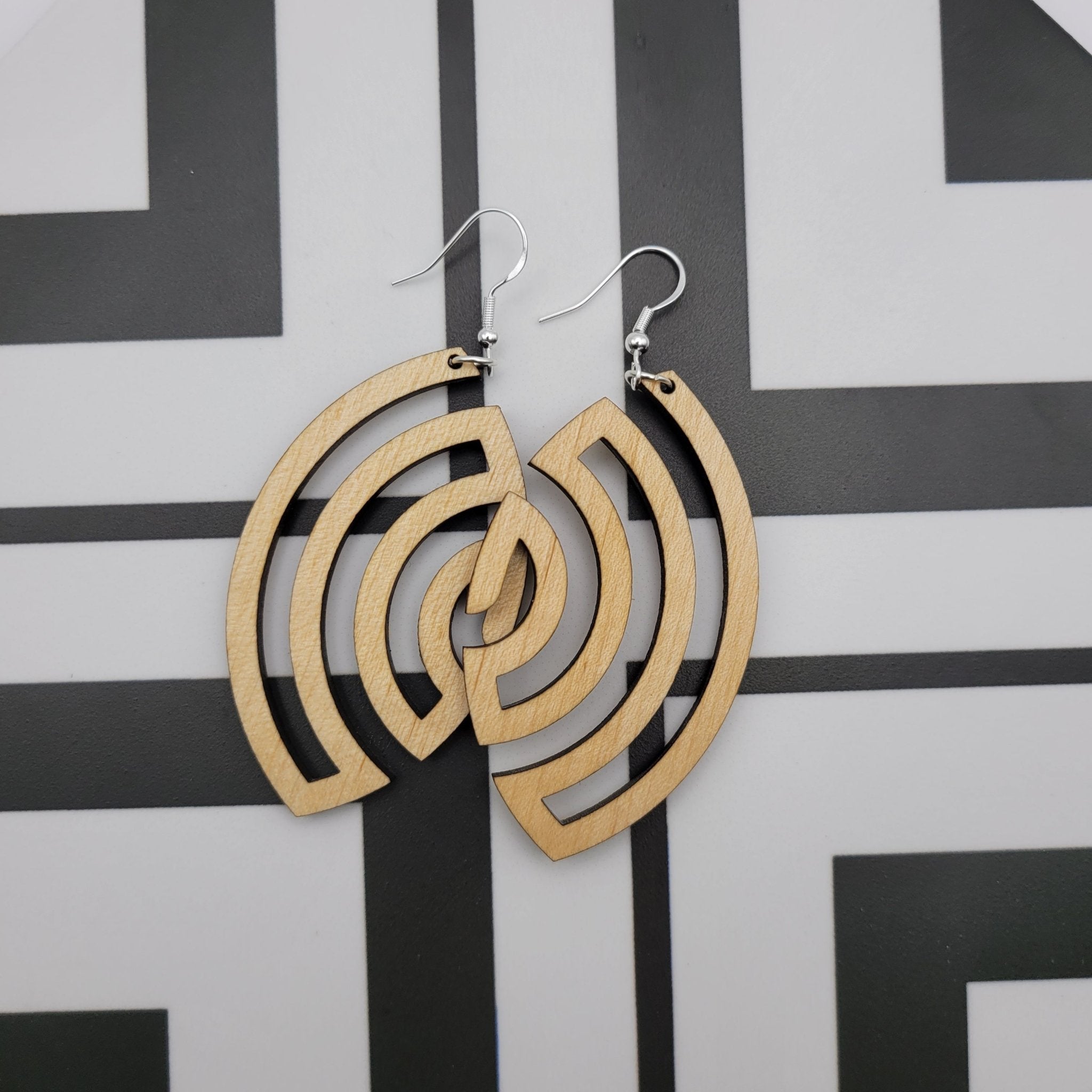 Aphrodite Wood Earrings - 4 Arrows Creations