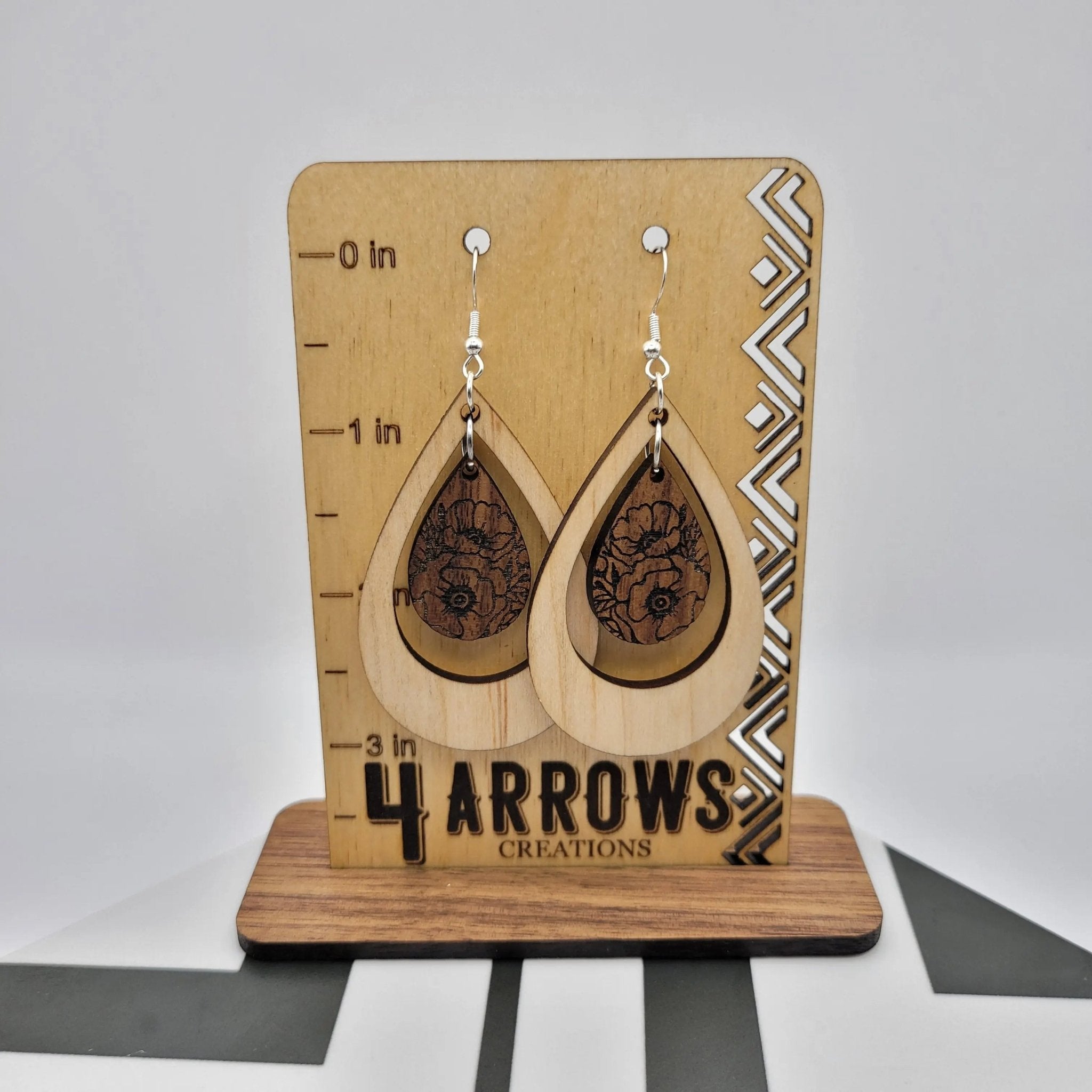 Brady Two Tone Earrings - 4 Arrows Creations