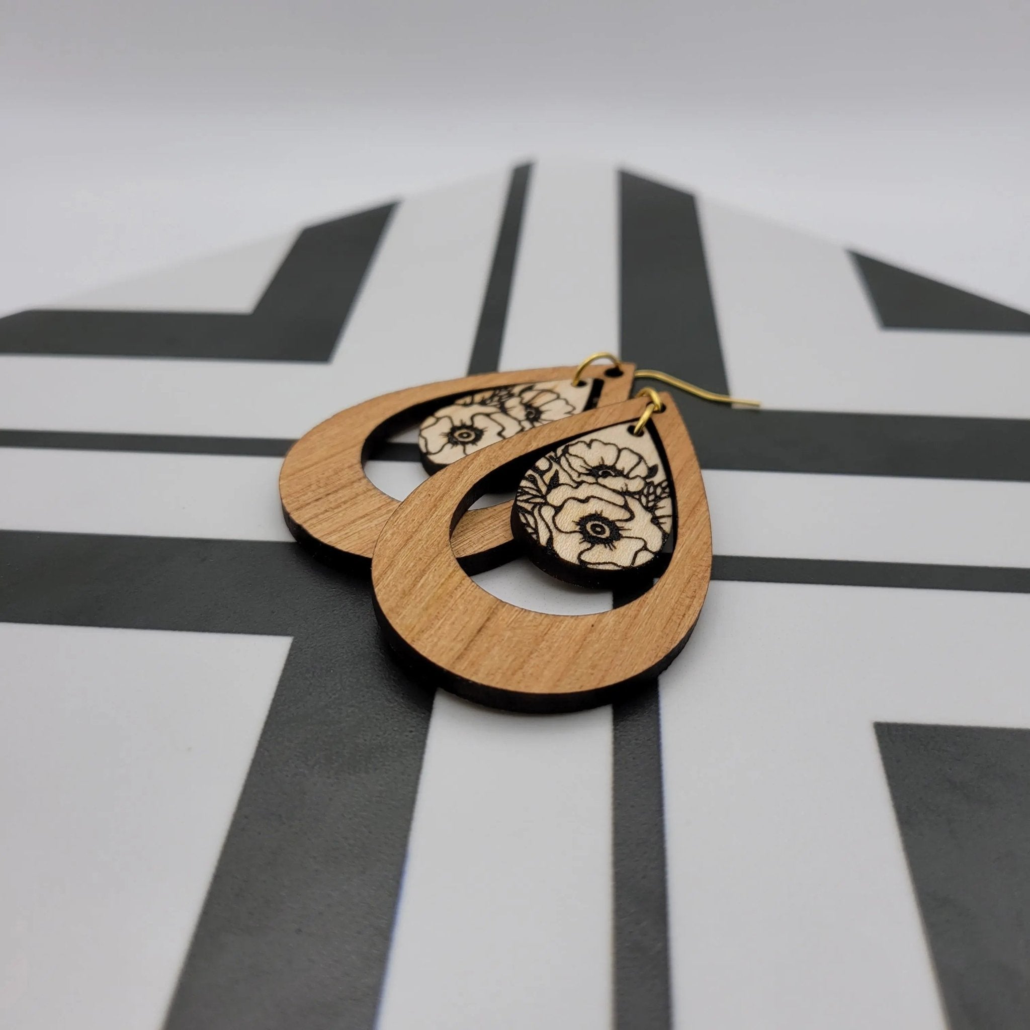 Brady Two Tone Earrings - 4 Arrows Creations