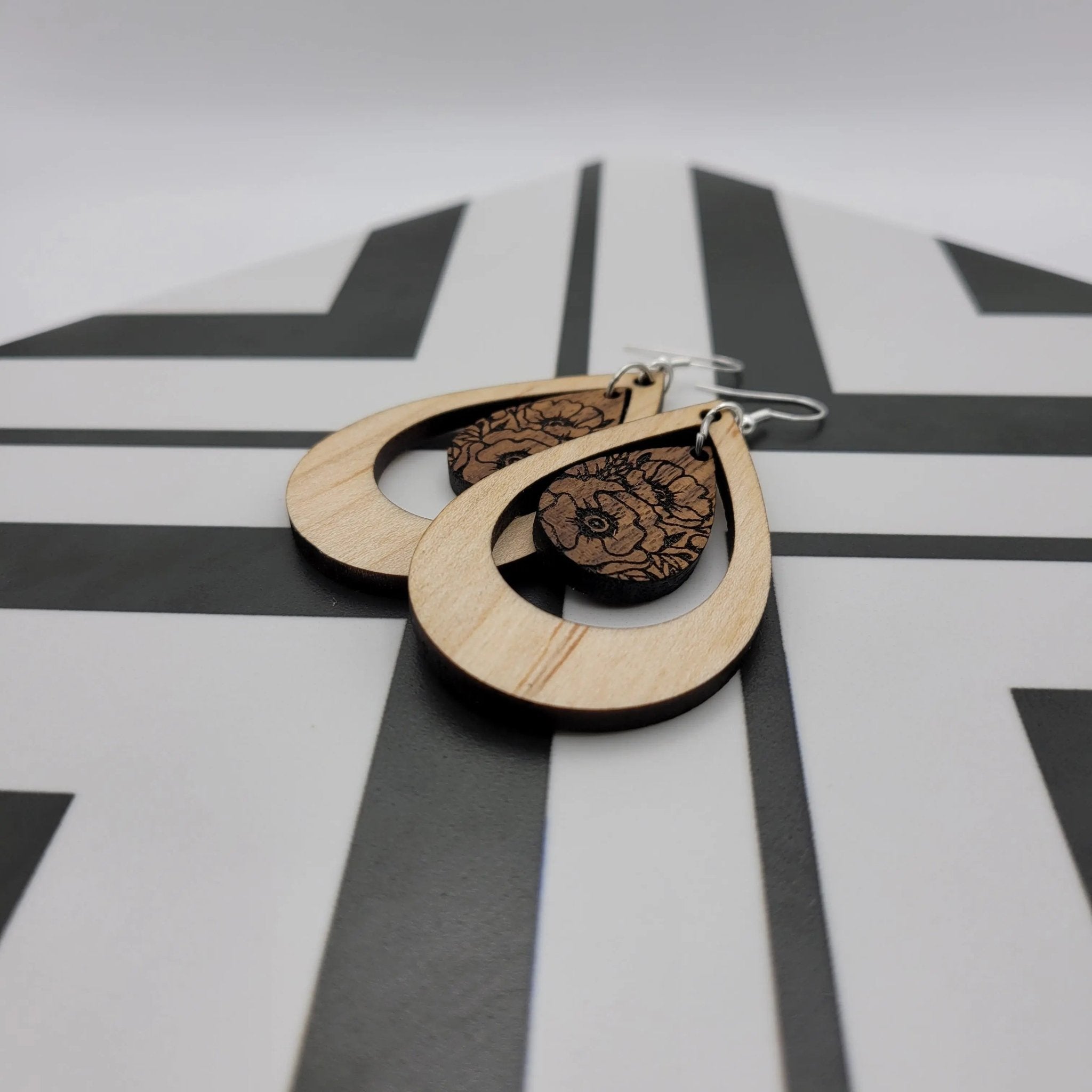 Brady Two Tone Earrings - 4 Arrows Creations