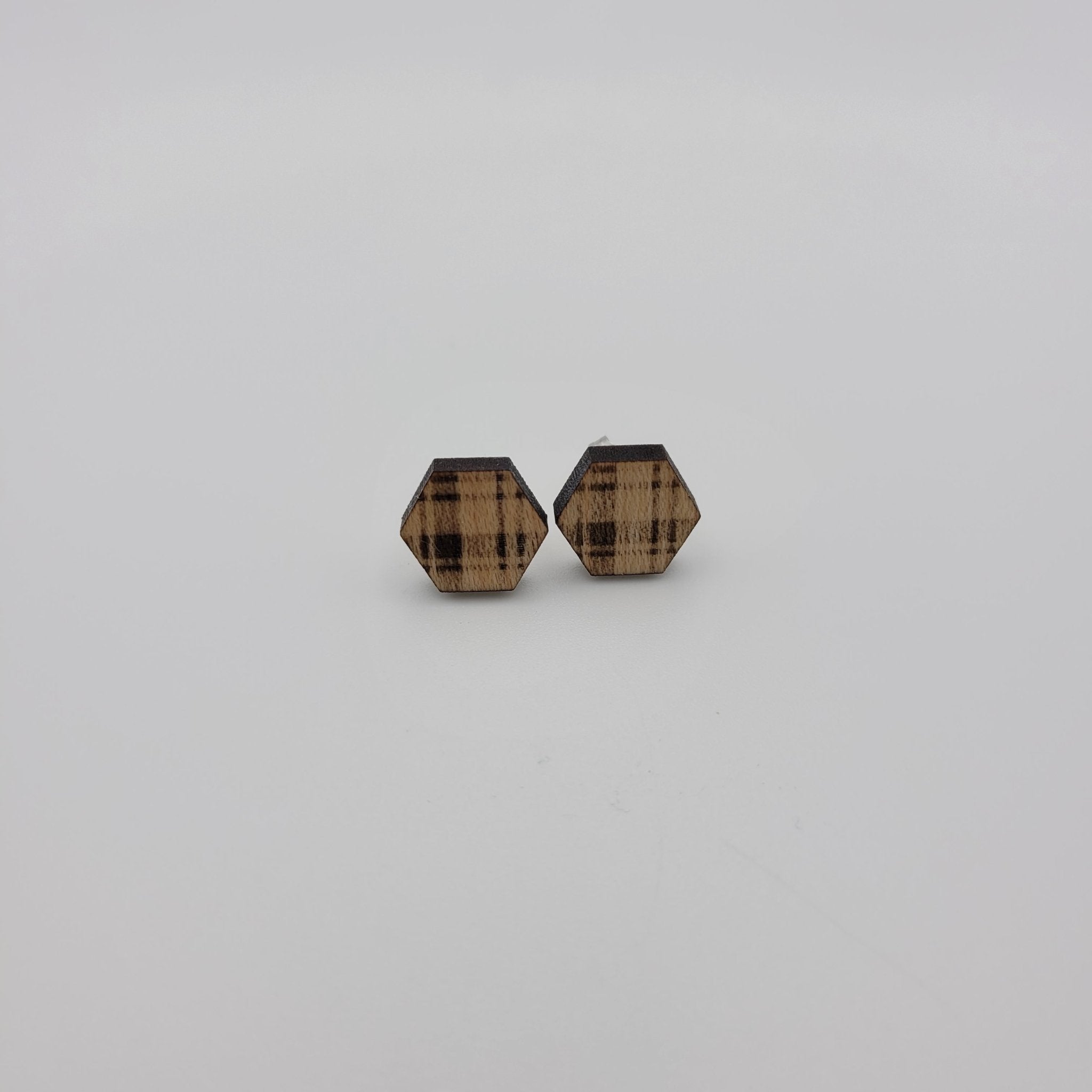 Buffalo Plaid Stud Earrings - 4 Arrows Creations