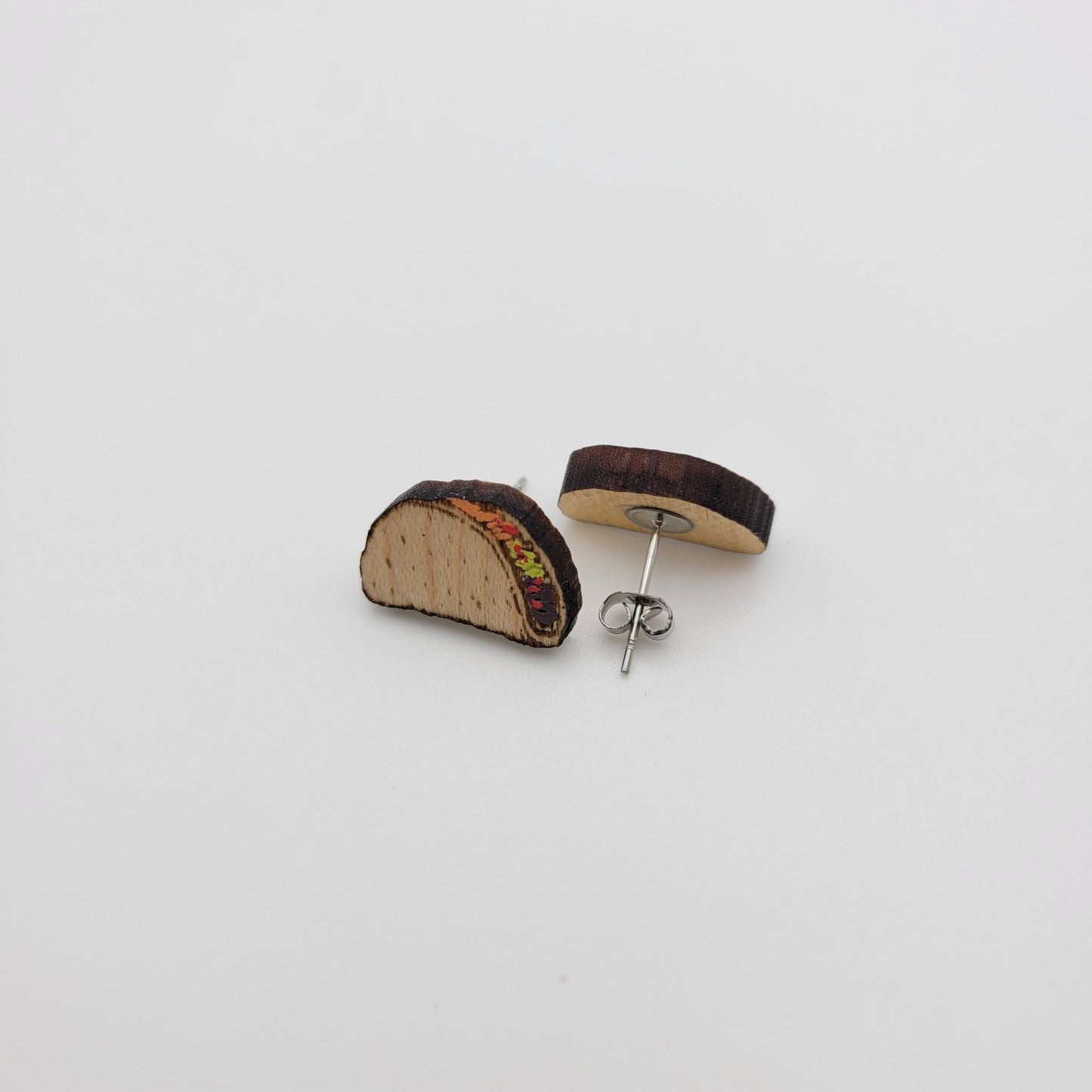Hand Painted Taco Stud Earrings - 4 Arrows Creations