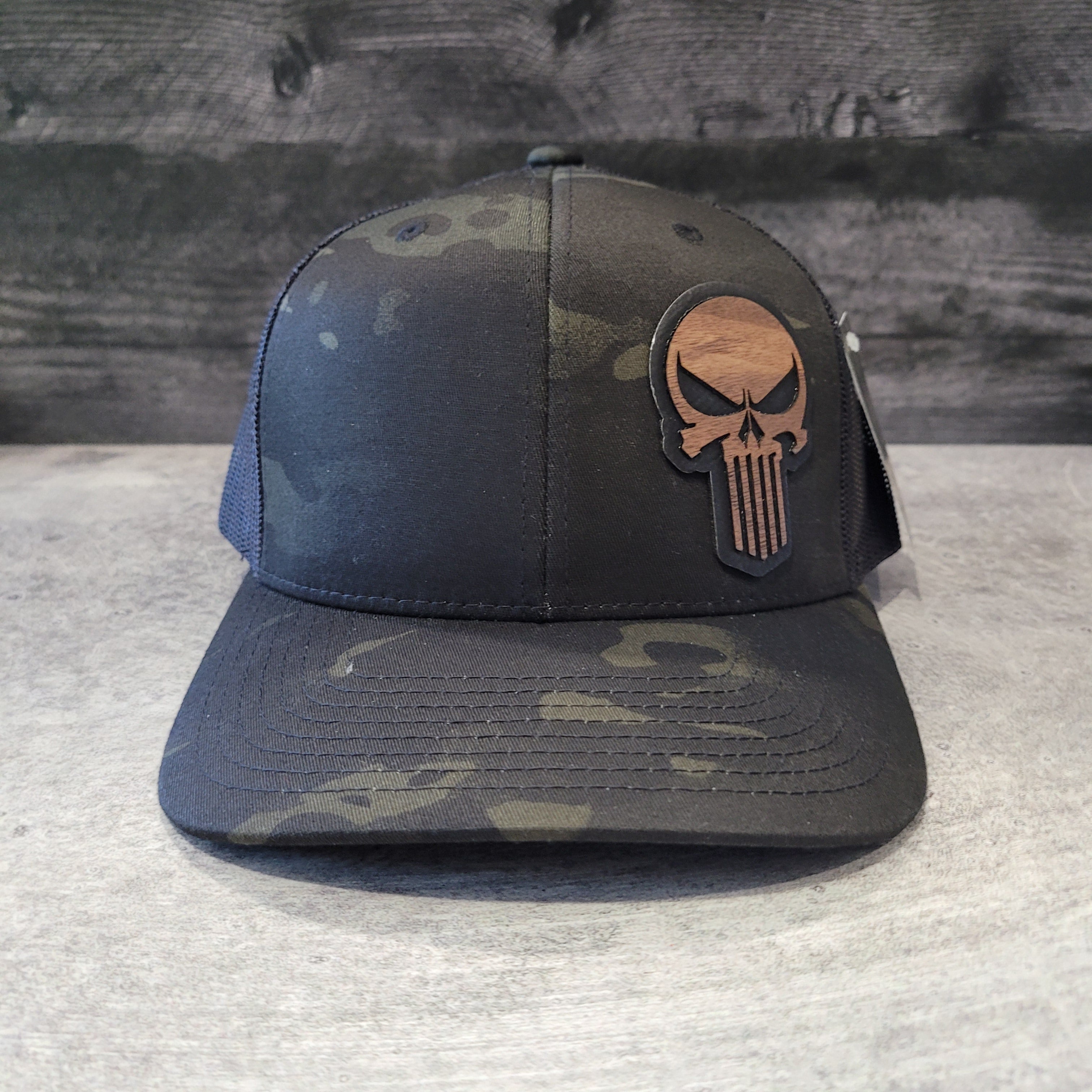 The Skull Wooden Patch Hat