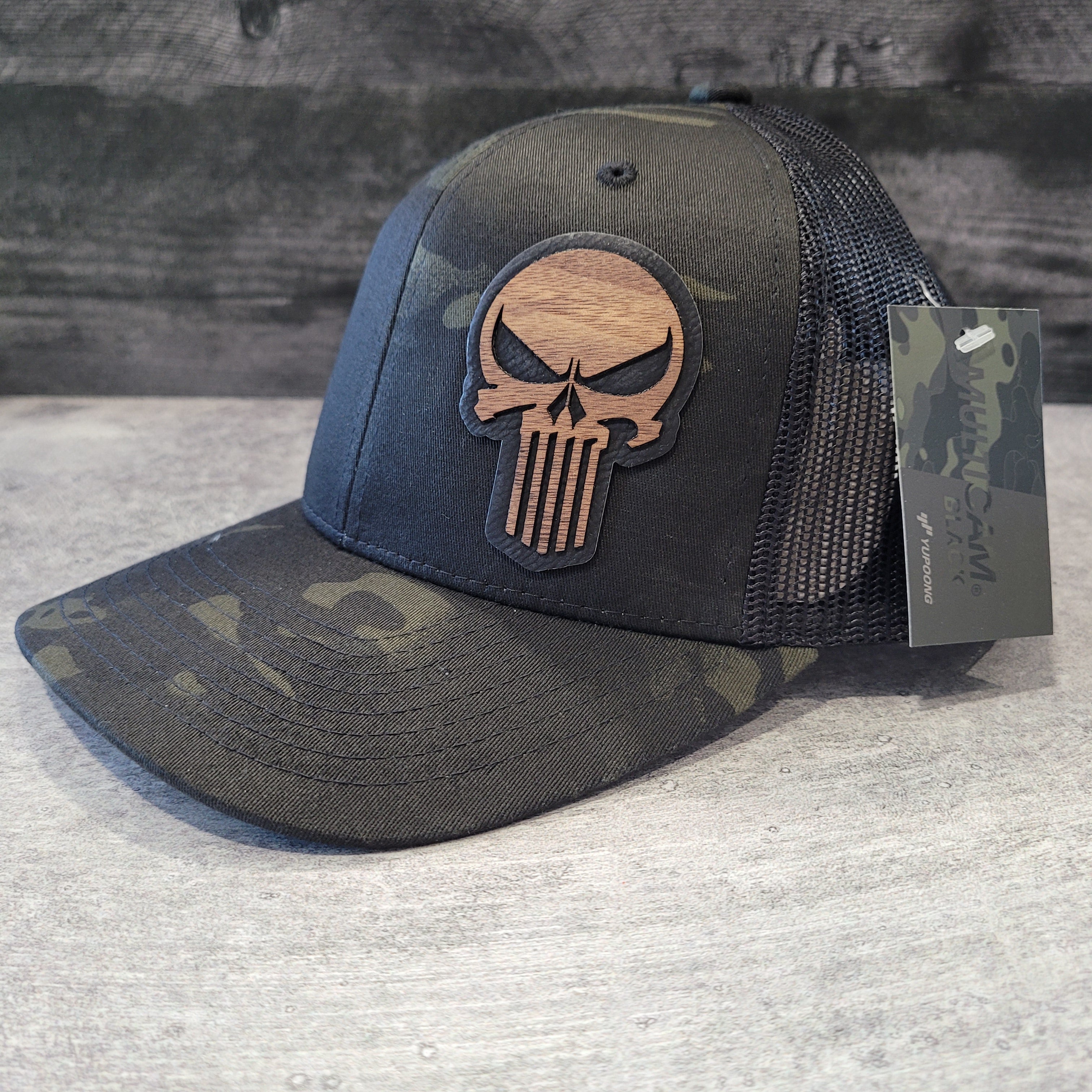 The Skull Wooden Patch Hat