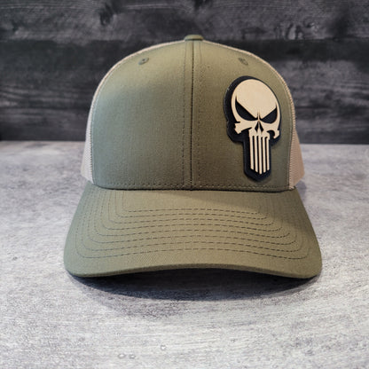 The Skull Wooden Patch Hat