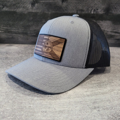 Florida Patriot Wooden Patch Hat