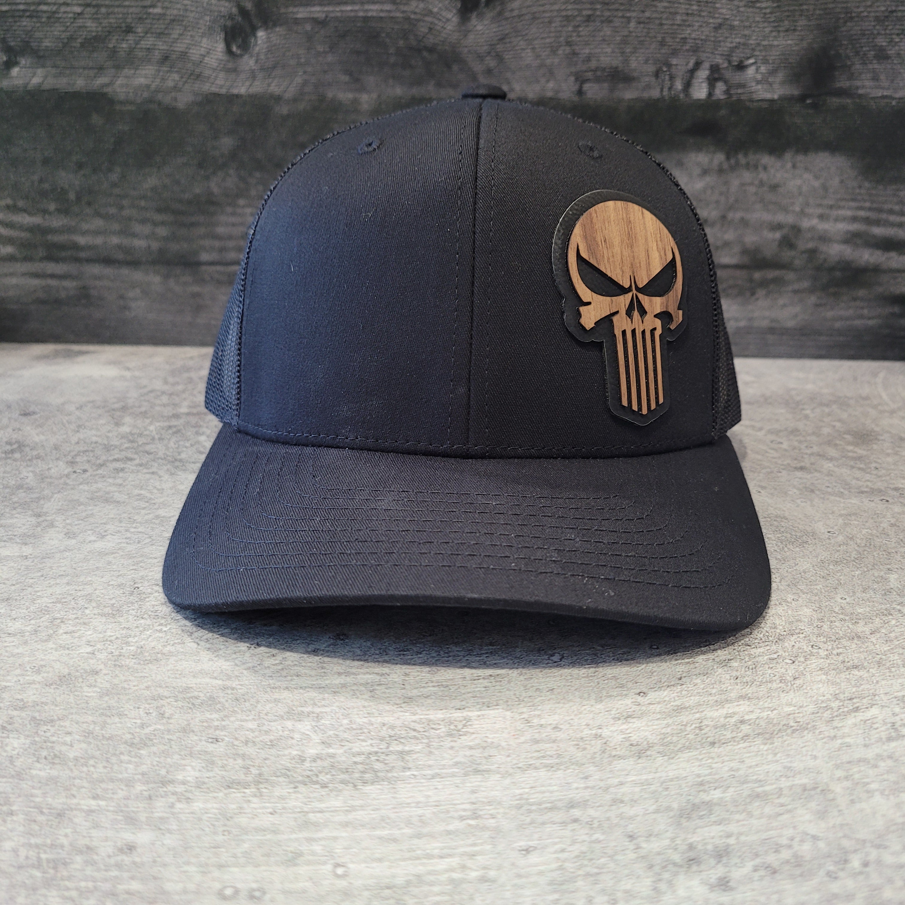 The Skull Wooden Patch Hat