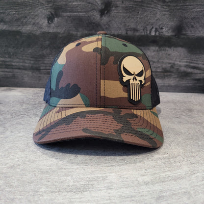 The Skull Wooden Patch Hat