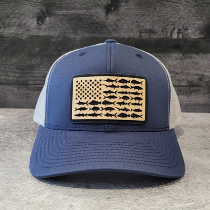 The American Angler Wooden Patch Hat