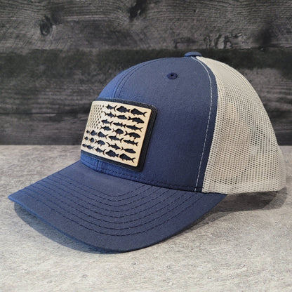 The American Angler Wooden Patch Hat