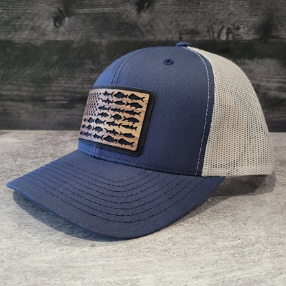 The American Angler Wooden Patch Hat