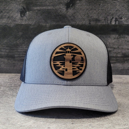 Jupiter Lighthouse Wooden Patch Hat