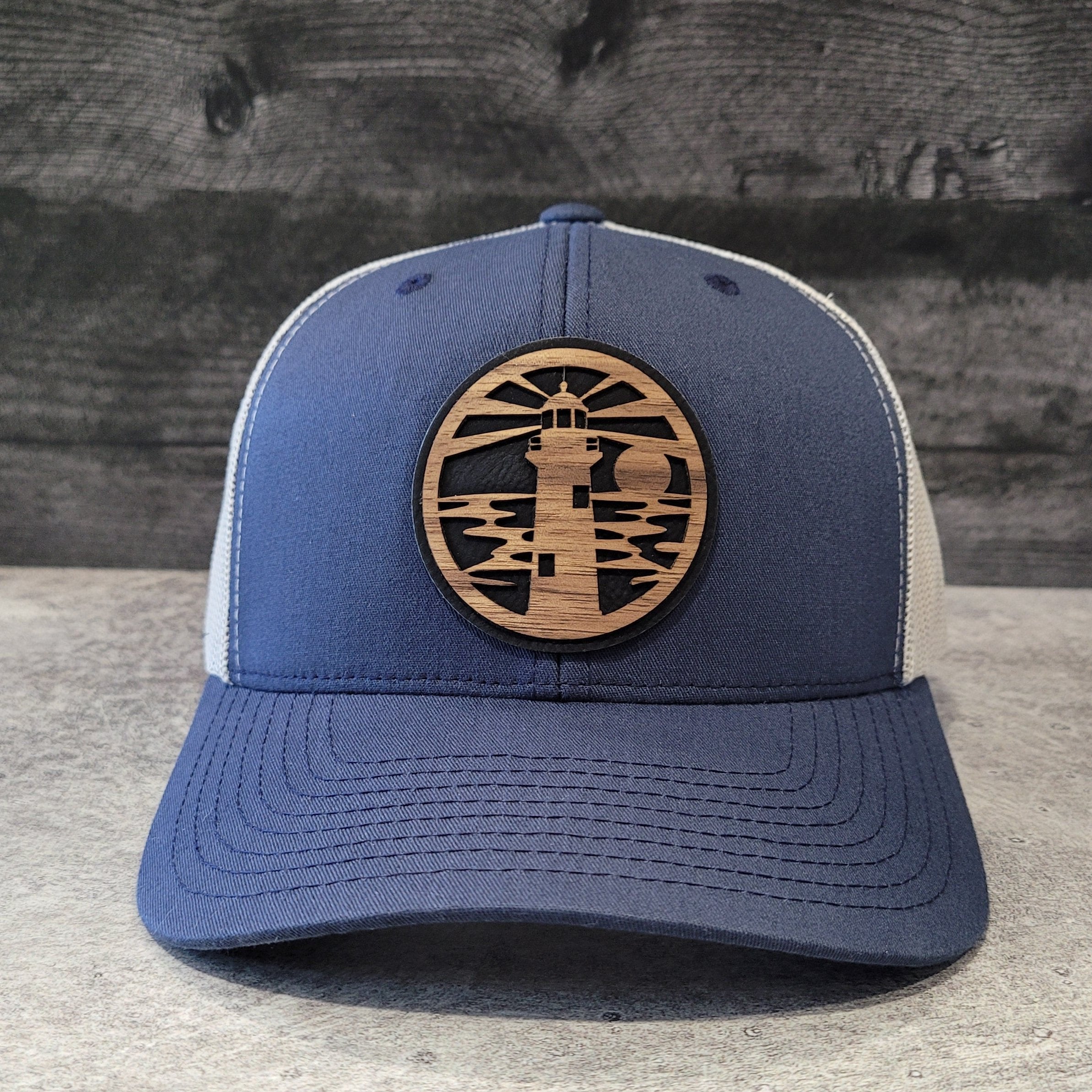 Jupiter Lighthouse Wooden Patch Hat