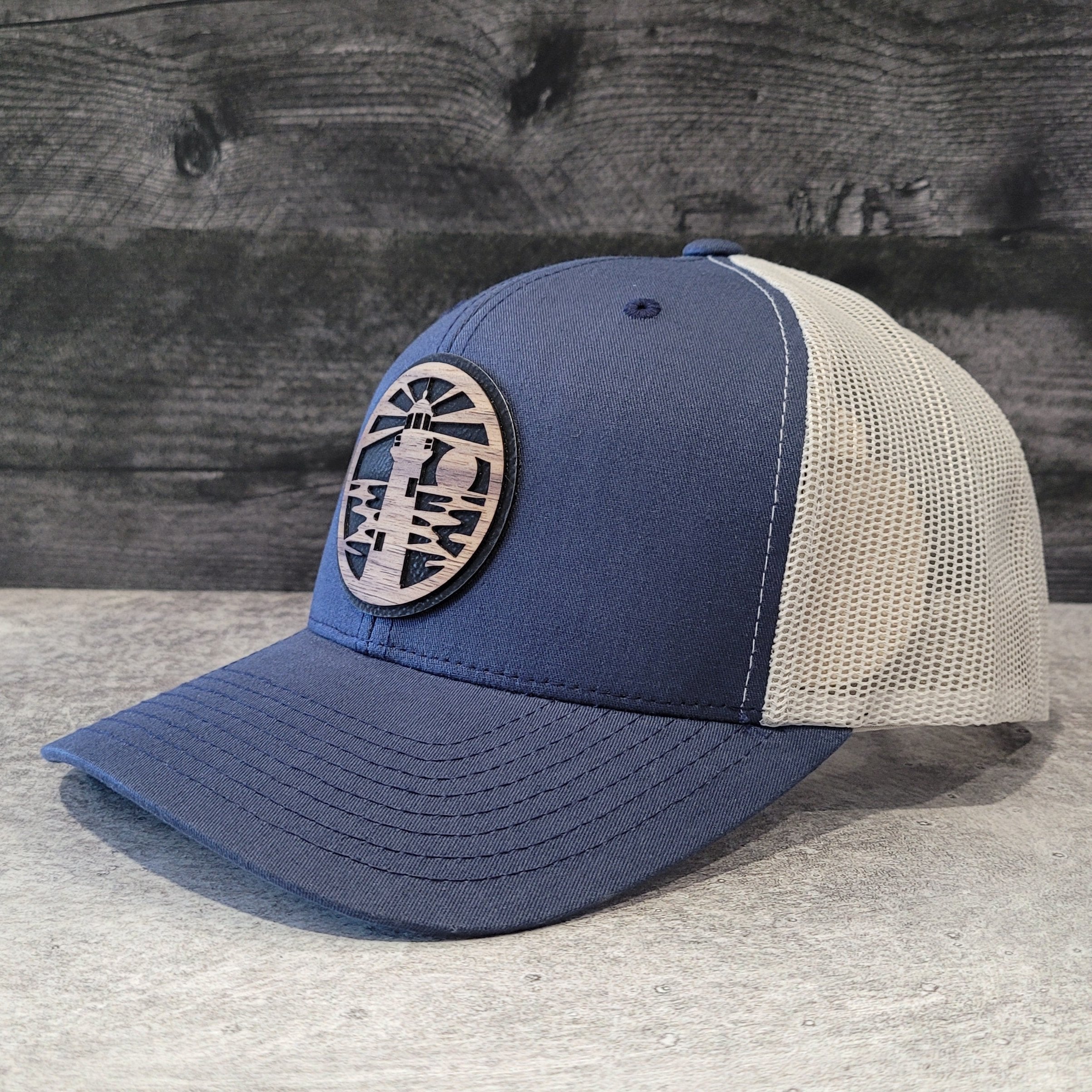 Jupiter Lighthouse Wooden Patch Hat