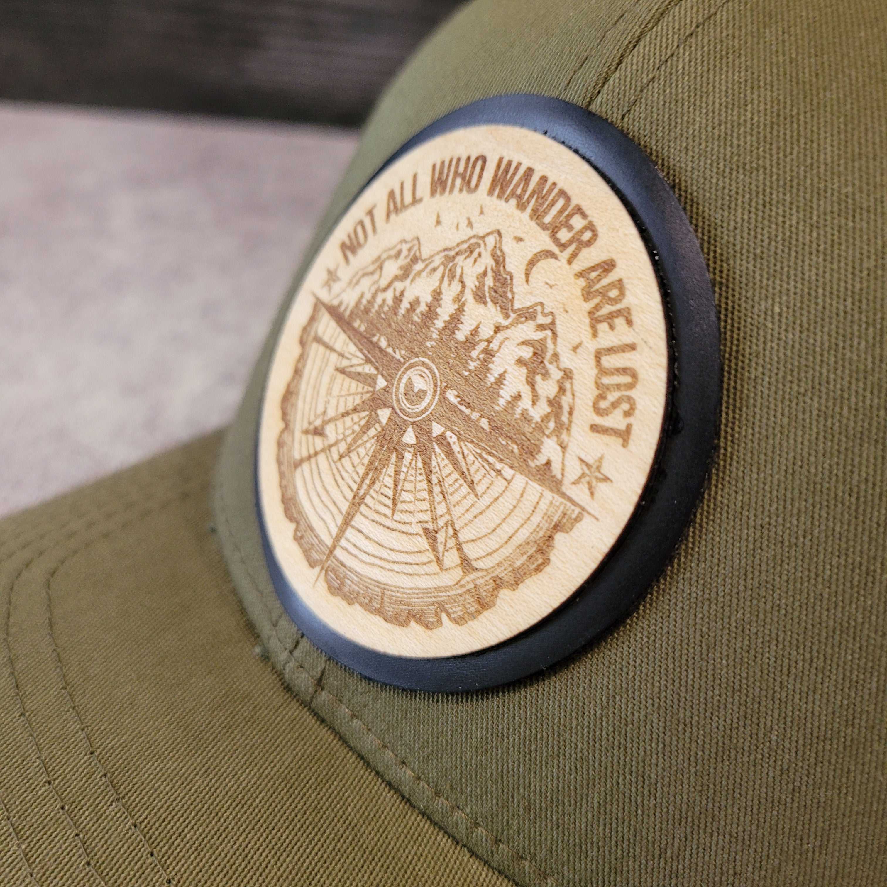 The Wanderer Wooden Patch Hat