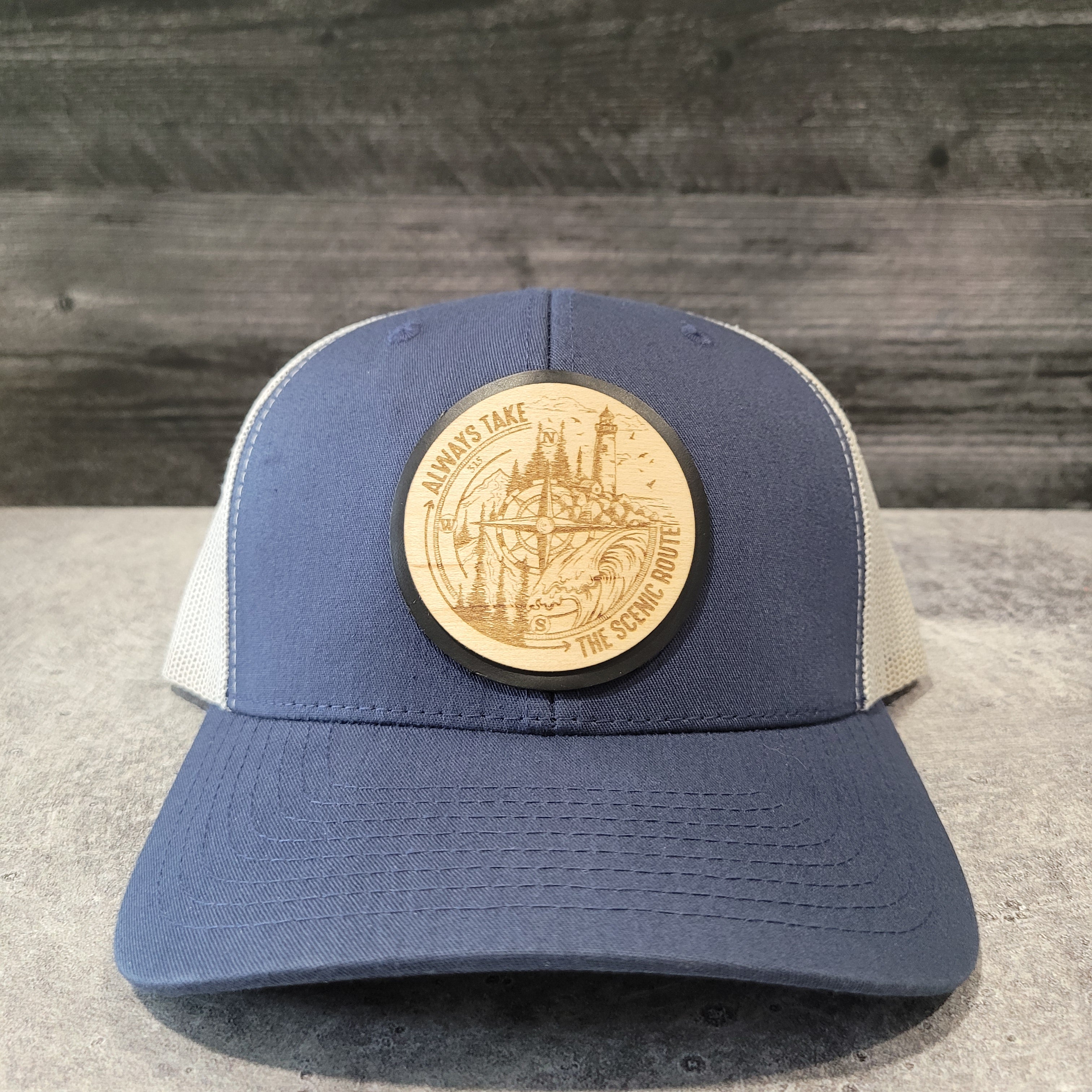 The Scenic Route Wooden Patch Hat