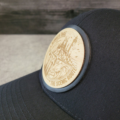 The Scenic Route Wooden Patch Hat