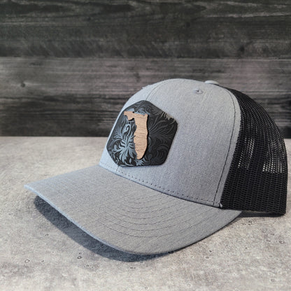 Florida Tropics Wooden Patch Hat