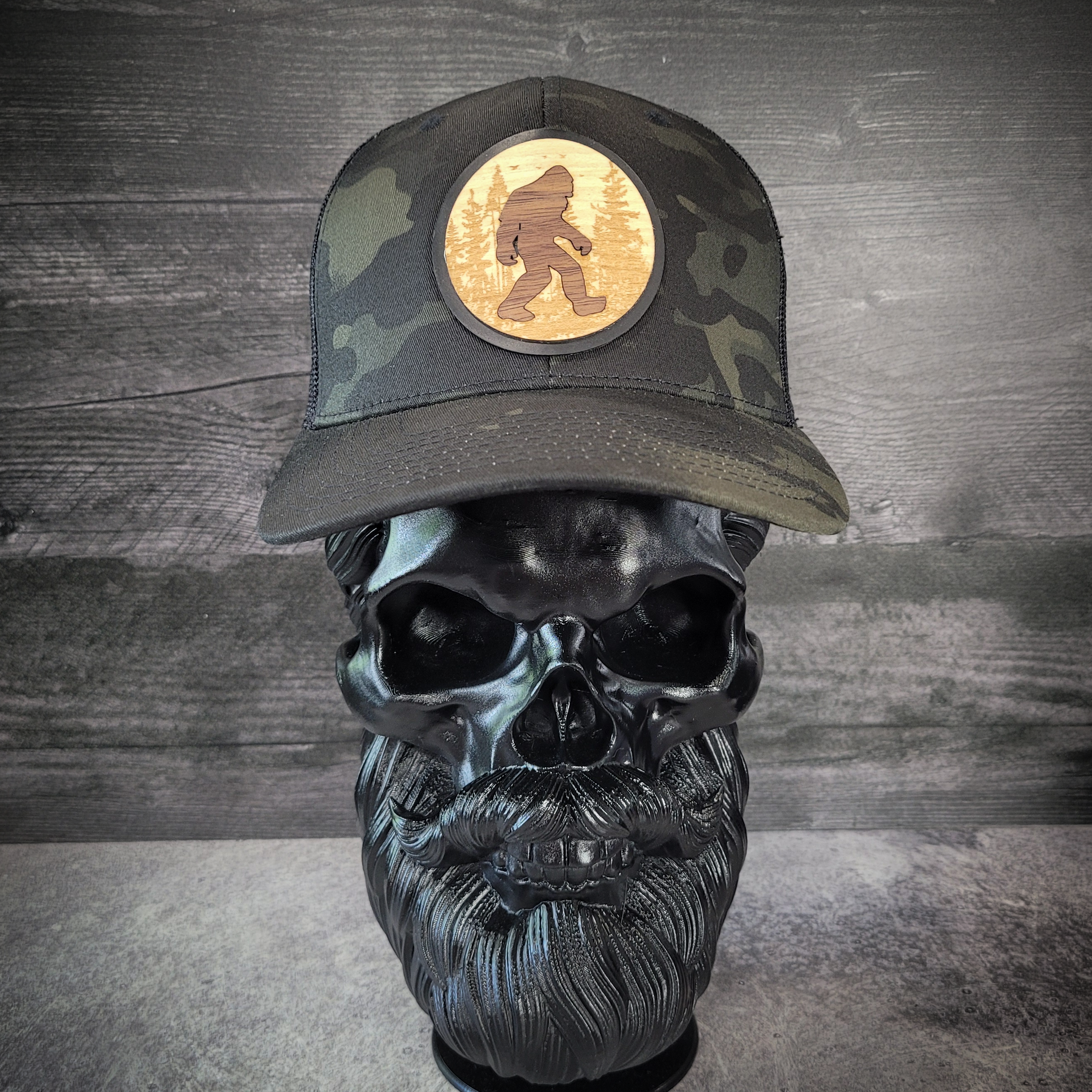 Bigfoot Wooden Patch Hat