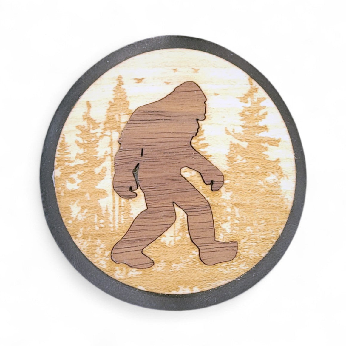 🦶🌲 The Hide Seek Champion – Bigfoot Wooden Patch Hat