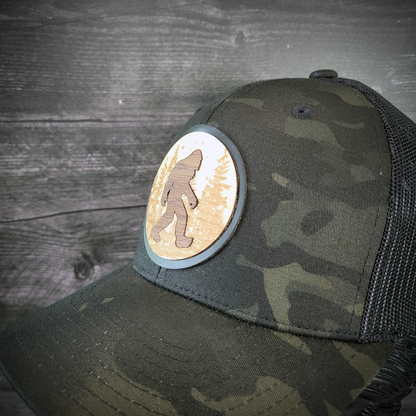 Bigfoot Wooden Patch Hat