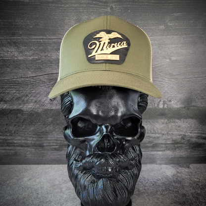 🦅 ‘Merica – Patriotic Wooden Patch Trucker Hat