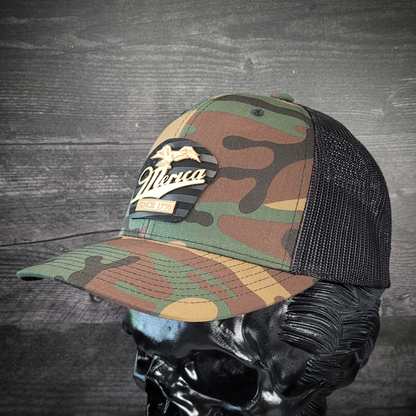 🦅 ‘Merica – Patriotic Wooden Patch Trucker Hat