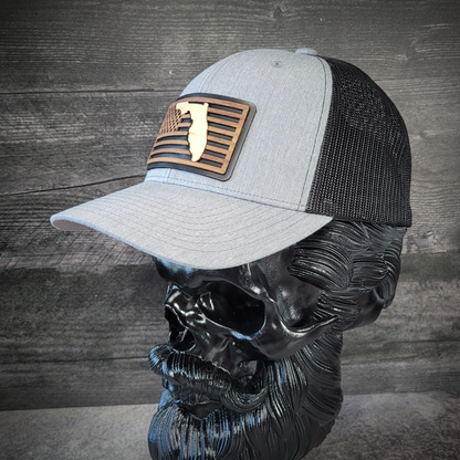🌴Stars &Stripes: Florida Edition – Wooden Patch Hat