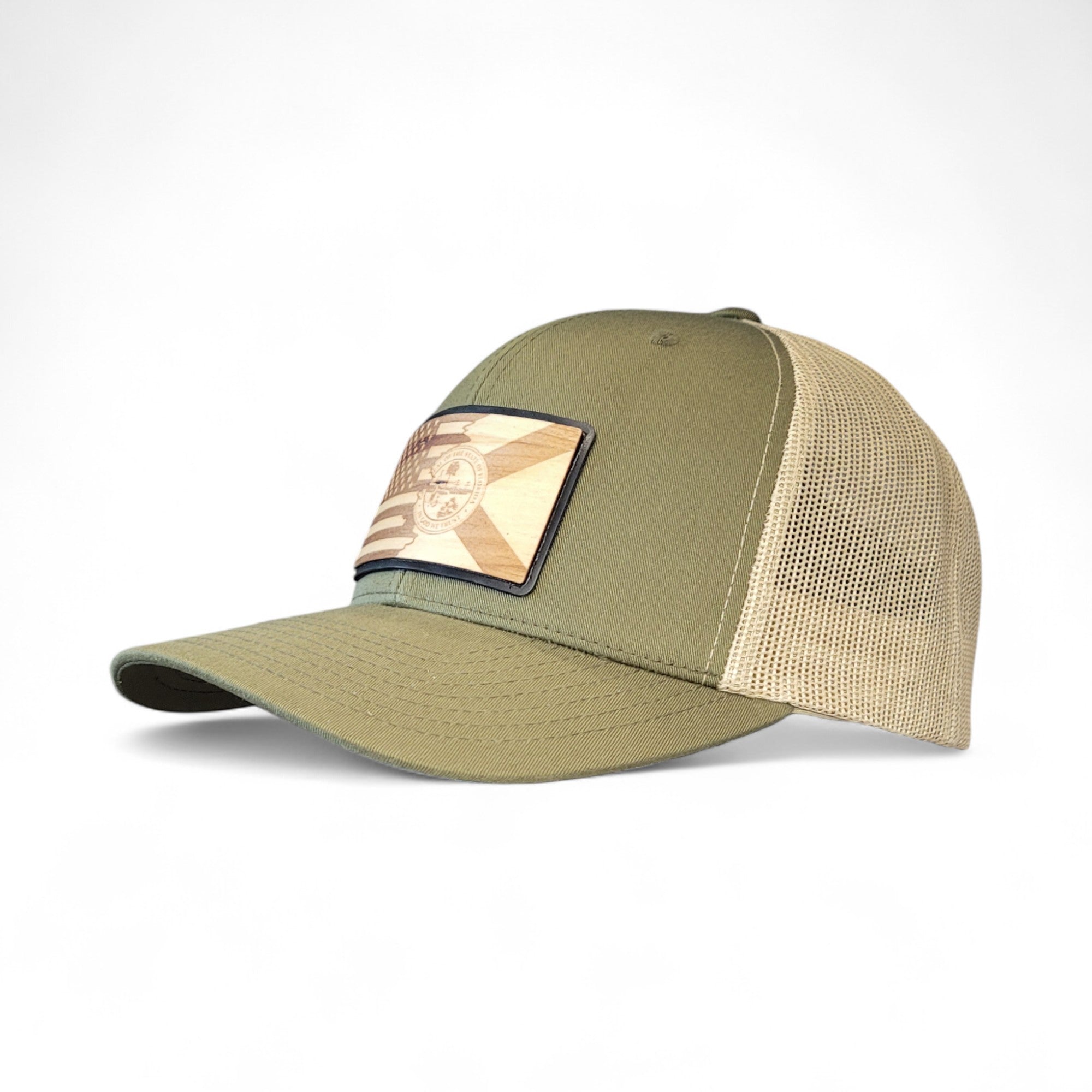 Florida Patriot Wooden Patch Hat