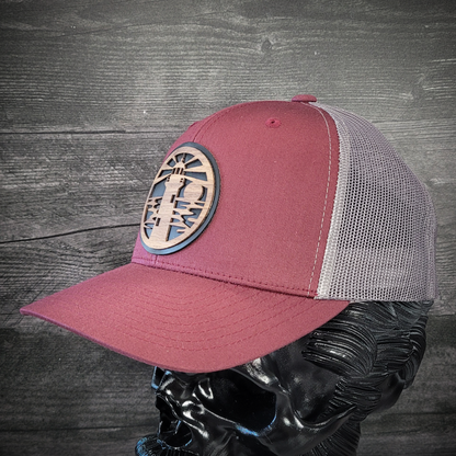 🌊🗺️ The Jupiter Lighthouse – Wooden Patch Trucker Hat