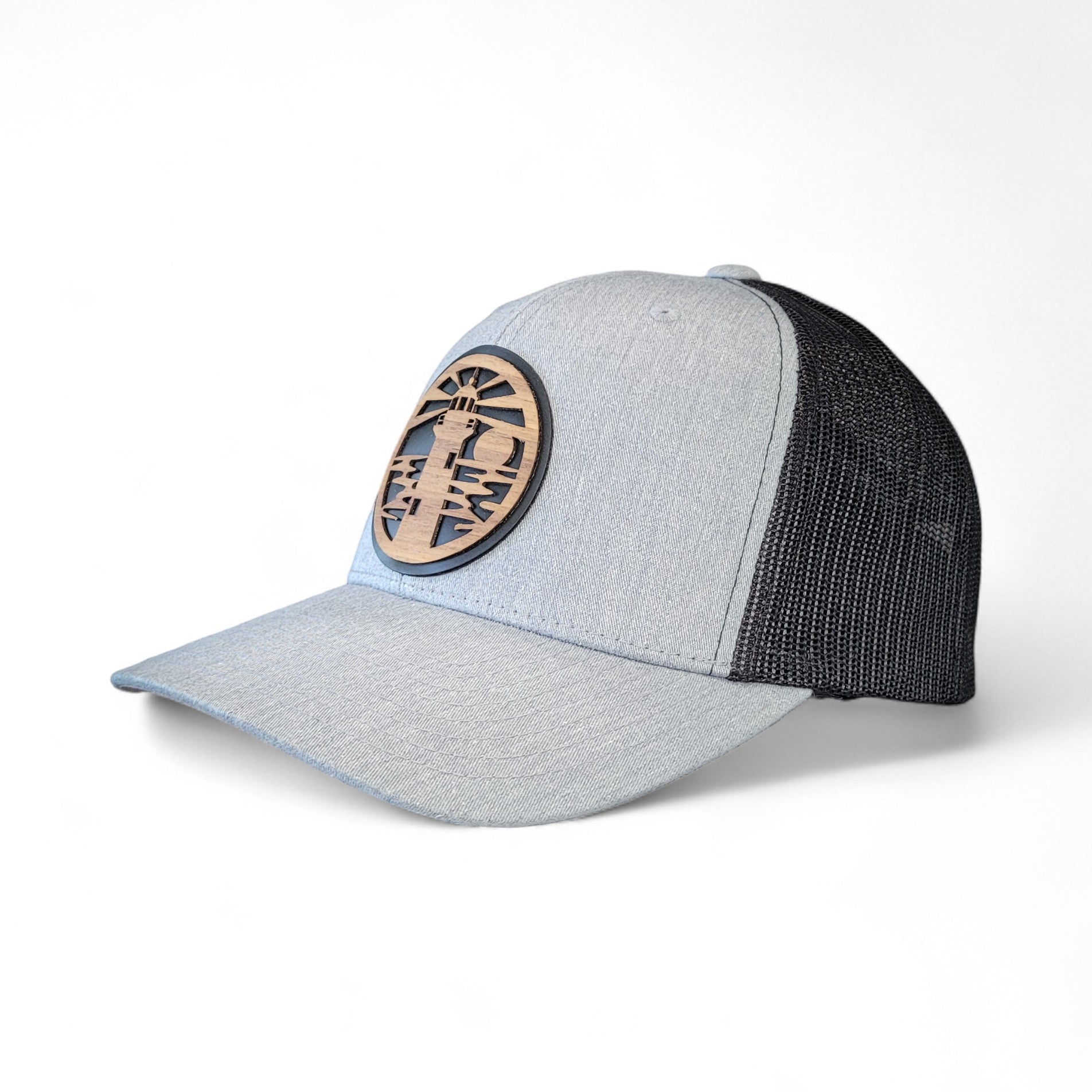 🌊🗺️ The Jupiter Lighthouse – Wooden Patch Hat