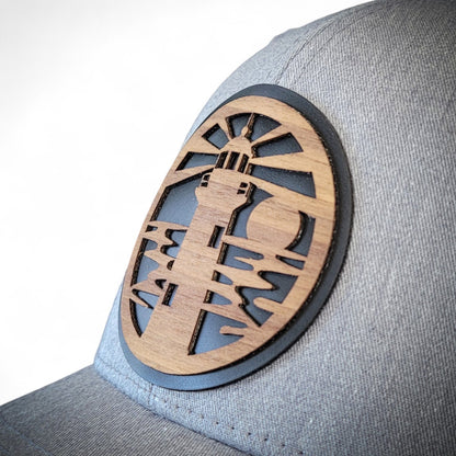 🌊🗺️ The Jupiter Lighthouse – Wooden Patch Hat