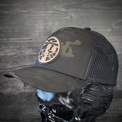 🌊🗺️ The Jupiter Lighthouse – Wooden Patch Trucker Hat