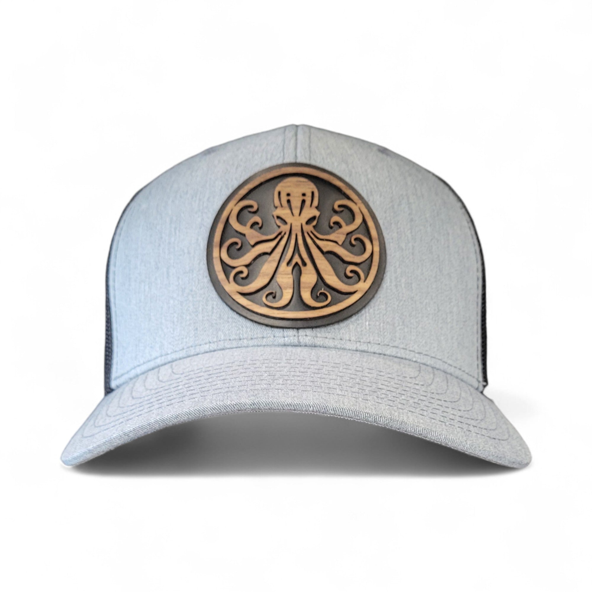 🐙 Octopus Wooden Patch Hat