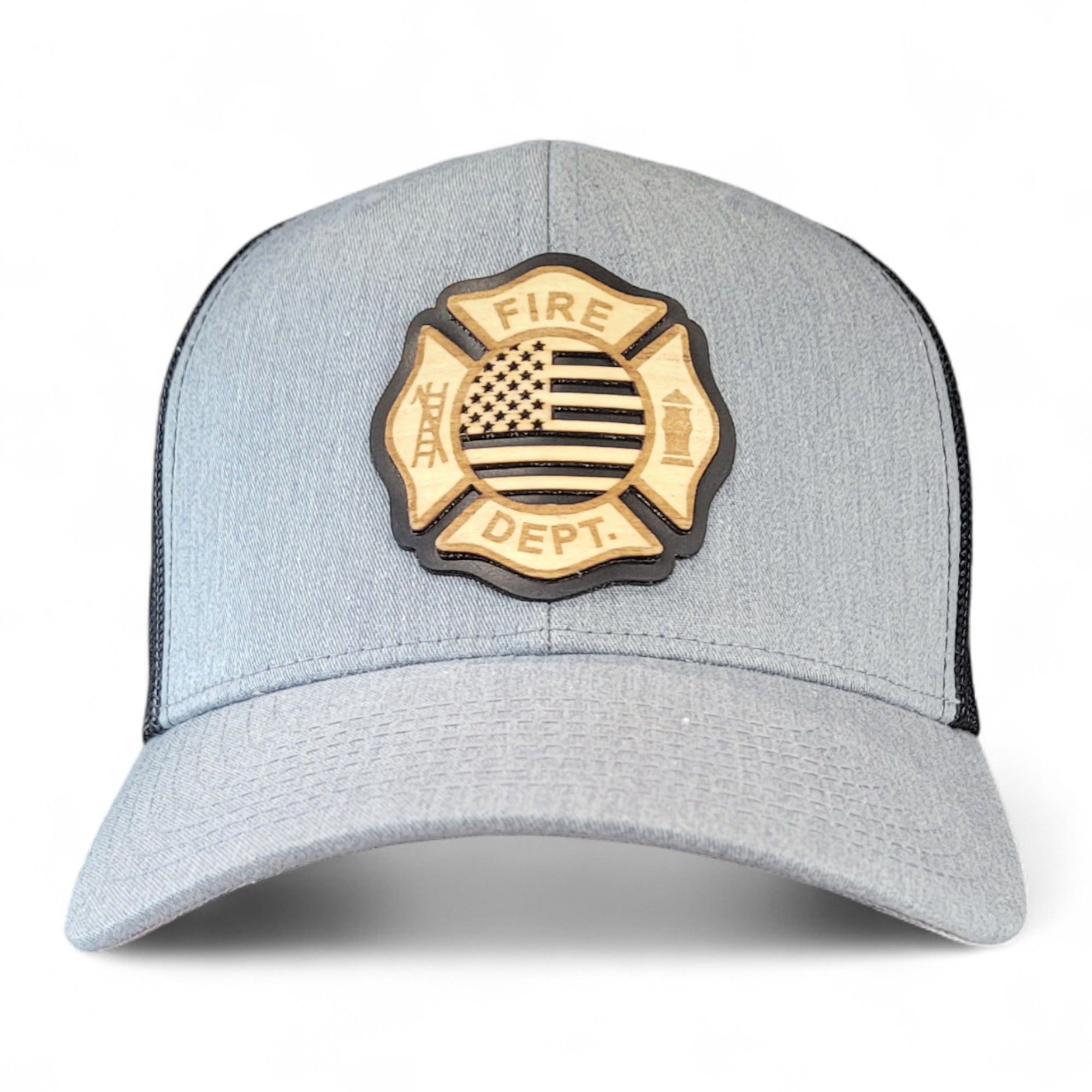 The Firefighter Wooden Patch Hat
